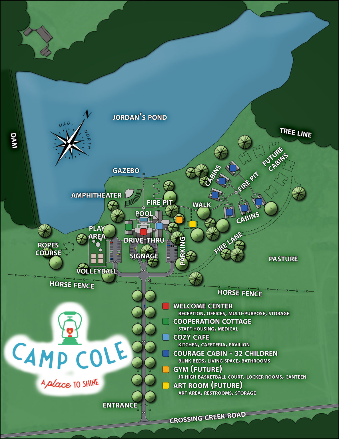 camp coles trip map